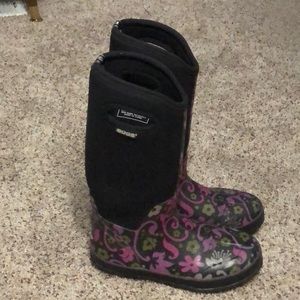 Tall Floral Waterproof Boots